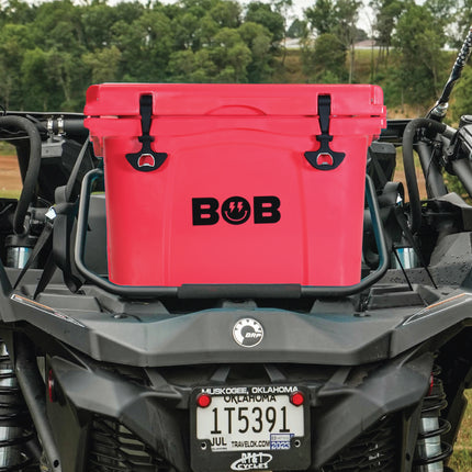 BOB THE COOLER CO 25QT "The Wingman" Leak-Proof Hard Cooler with Heavy Duty Handle & Built In Lid Latching Bottle Openers - Fits 35 12oz Cans for the Beach, Camping, Tailgating, Sports, & More