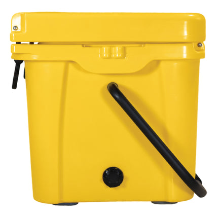 BOB THE COOLER CO 25QT "The Wingman" Leak-Proof Hard Cooler with Heavy Duty Handle & Built In Lid Latching Bottle Openers - Fits 30 12oz Cans for the Beach, Camping, Tailgating, Sports, & More