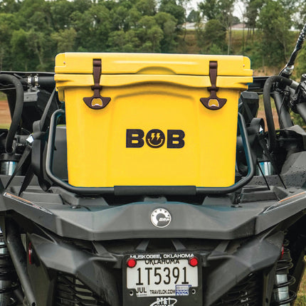 BOB THE COOLER CO 25QT "The Wingman" Leak-Proof Hard Cooler with Heavy Duty Handle & Built In Lid Latching Bottle Openers - Fits 30 12oz Cans for the Beach, Camping, Tailgating, Sports, & More