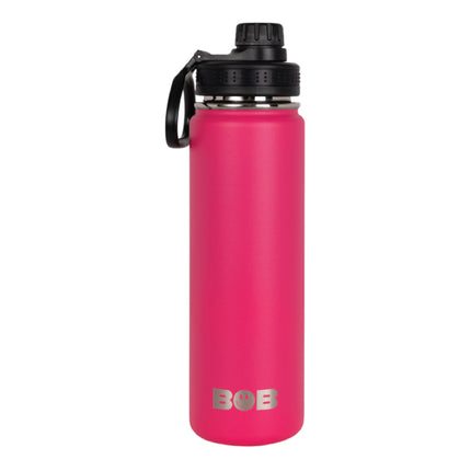 BOB THE COOLER CO - 26oz "The Big Swig" Double Wall Vacuum Insulated Water Bottle with Spout Lid, Made of Stainless Steel, Leak Proof, Great for Sports, Travel, & More