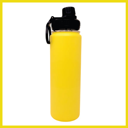 BOB THE COOLER CO - 26oz "The Big Swig" Double Wall Vacuum Insulated Water Bottle with Spout Lid, Made of Stainless Steel, Leak Proof, Great for Sports, Travel, & More