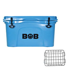 BOB THE COOLER CO 50QT "The El Amigo" Leak-Proof Hard Cooler with Heavy Duty Handle & Built In Lid Latching Bottle Openers - Fits 60 12oz Cans for the Beach, Camping, Tailgating, Sports, & More