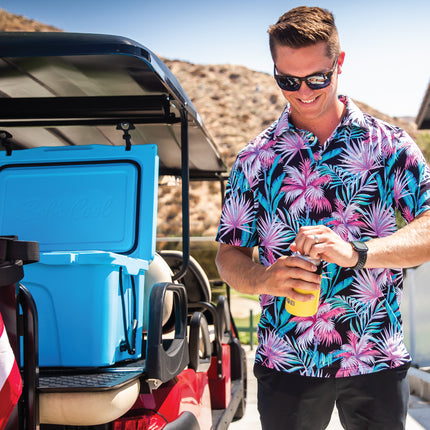 BOB THE COOLER CO 50QT "The El Amigo" Leak-Proof Hard Cooler with Heavy Duty Handle & Built In Lid Latching Bottle Openers - Fits 60 12oz Cans for the Beach, Camping, Tailgating, Sports, & More