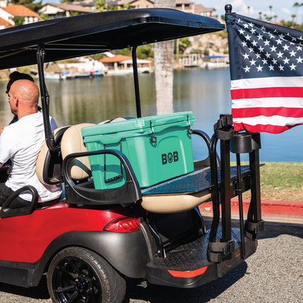 BOB THE COOLER CO 50QT "The El Amigo" Leak-Proof Hard Cooler with Heavy Duty Handle & Built In Lid Latching Bottle Openers - Fits 60 12oz Cans for the Beach, Camping, Tailgating, Sports, & More