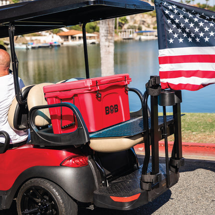 BOB THE COOLER CO 50QT "The El Amigo" Leak-Proof Hard Cooler with Heavy Duty Handle & Built In Lid Latching Bottle Openers - Fits 60 12oz Cans for the Beach, Camping, Tailgating, Sports, & More