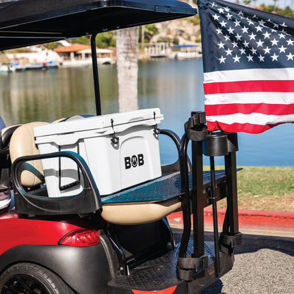 BOB THE COOLER CO 50QT "The El Amigo" Leak-Proof Hard Cooler with Heavy Duty Handle & Built In Lid Latching Bottle Openers - Fits 60 12oz Cans for the Beach, Camping, Tailgating, Sports, & More