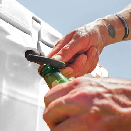 BOB THE COOLER CO 50QT "The El Amigo" Leak-Proof Hard Cooler with Heavy Duty Handle & Built In Lid Latching Bottle Openers - Fits 60 12oz Cans for the Beach, Camping, Tailgating, Sports, & More