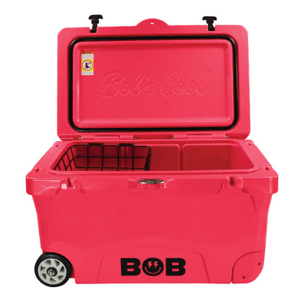 BOB THE COOLER CO 75QT "The BFF" Leak-Proof Hard Cooler with Heavy Duty Handle & Built In Lid Latching Bottle Openers - Fits 117 12oz Cans for the Beach, Camping, Tailgating, Sports, & More