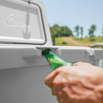 BOB THE COOLER CO 75QT "The BFF" Leak-Proof Hard Cooler with Heavy Duty Handle & Built In Lid Latching Bottle Openers - Fits 117 12oz Cans for the Beach, Camping, Tailgating, Sports, & More