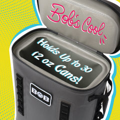 BOB THE COOLER CO - 25L "The BRO" Insulated Backpack Cooler Leak Proof & Great for Picnic, Sports, Beach, & More Fits 30 12oz Cans