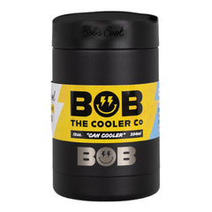 BOB THE COOLER CO - 12oz "Bob's Chillin" Short Double Wall Vacuum Insulated Can Cooler, Stainless Steel Can Cooler for Camping, Beverages, Drink, Beer, Beach & More