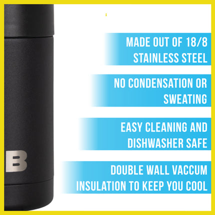 BOB THE COOLER CO - 12oz "Bob's Chillin" Short Double Wall Vacuum Insulated Can Cooler, Stainless Steel Can Cooler for Camping, Beverages, Drink, Beer, Beach & More
