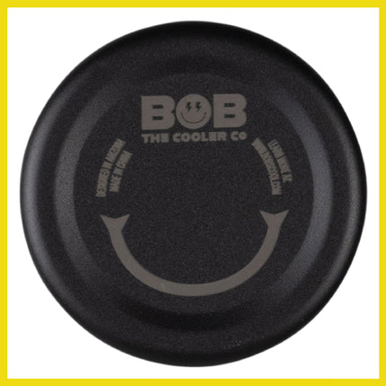 BOB THE COOLER CO - 12oz "Bob's Chillin" Short Double Wall Vacuum Insulated Can Cooler, Stainless Steel Can Cooler for Camping, Beverages, Drink, Beer, Beach & More