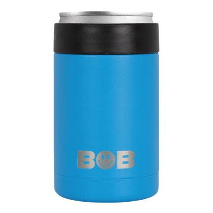 BOB THE COOLER CO - 12oz "Bob's Chillin" Short Double Wall Vacuum Insulated Can Cooler, Stainless Steel Can Cooler for Camping, Beverages, Drink, Beer, Beach & More
