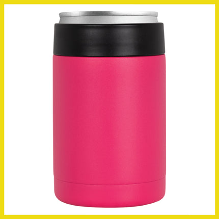 BOB THE COOLER CO - 12oz "Bob's Chillin" Short Double Wall Vacuum Insulated Can Cooler, Stainless Steel Can Cooler for Camping, Beverages, Drink, Beer, Beach & More