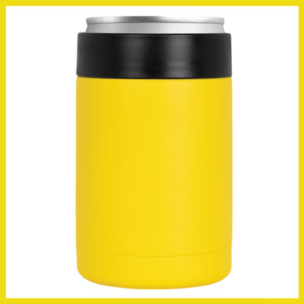 BOB THE COOLER CO - 12oz "Bob's Chillin" Short Double Wall Vacuum Insulated Can Cooler, Stainless Steel Can Cooler for Camping, Beverages, Drink, Beer, Beach & More
