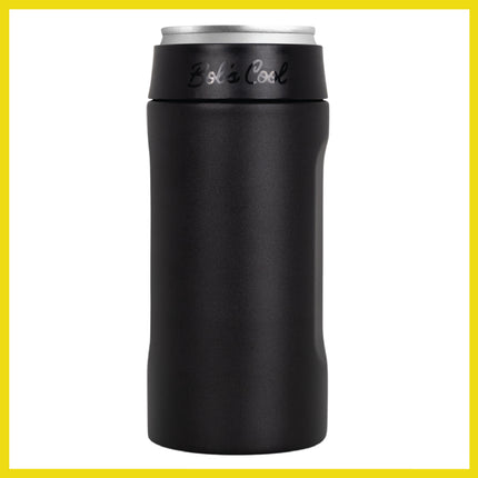BOB THE COOLER CO - 12oz "Bob's Chillin" Double Wall Vacuum Insulated Slim Can Cooler, Stainless Steel Can Cooler for Camping Beverages, Drink, Beer, Beach & More