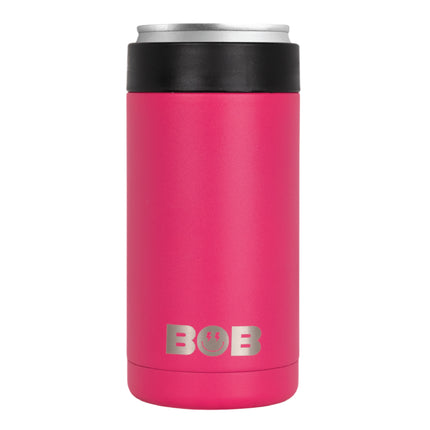 BOB THE COOLER CO - 16oz "Bob's Chillin" Standard Double Wall Vacuum Insulated Can Cooler, Stainless Steel Can Cooler for Camping, Beverages, Drink, Beer, Beach & More