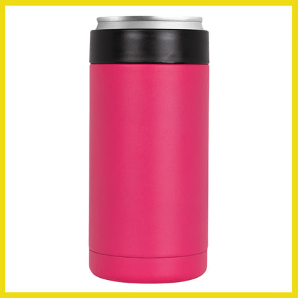 BOB THE COOLER CO - 16oz "Bob's Chillin" Standard Double Wall Vacuum Insulated Can Cooler, Stainless Steel Can Cooler for Camping, Beverages, Drink, Beer, Beach & More