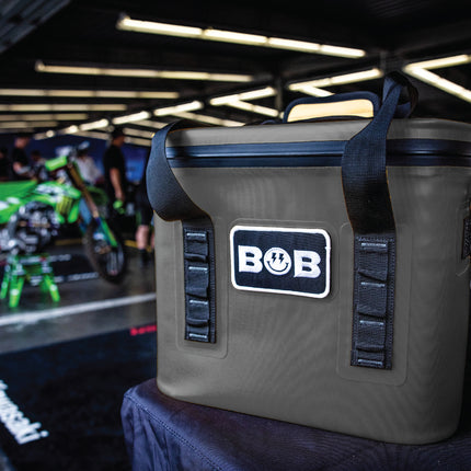 BOB THE COOLER CO - 14L "Sidekick" Portable Leak Proof Hopper Flip Soft Cooler for Lunch, Drink, Beverage, Camping, Travel, Picnic, Beach & More Fits 20 12oz Cans