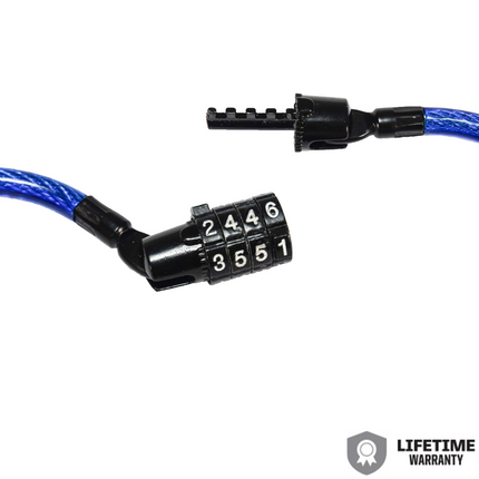 Kryptonite 4' Keeper 712 Combo Cable Blue 004929 Four Foot Cable Length