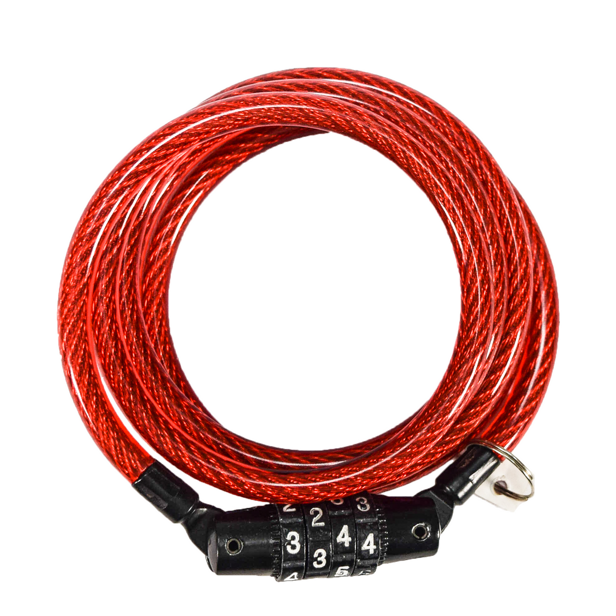 Kryptonite 4' Keeper 712 Combo Cable Red 004929 Four Foot Cable Length