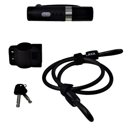AXA 005155 Newton Mini + Cable 100/8 w/ Mounting Bracket U Lock
