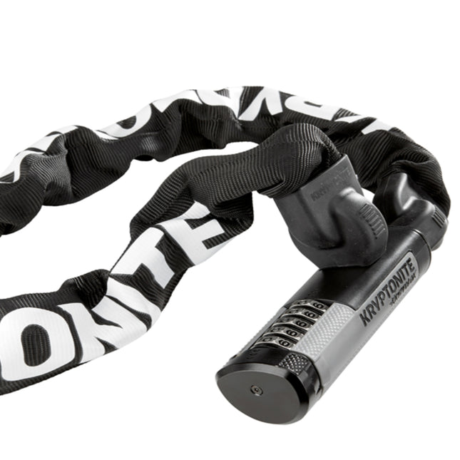Kryptonite 912 KryptoLok 7.35 Pound Steel Combination Lock Bike Chain - 120 cm Long for Bicycles; E-Bikes; Motorcycles; Scooters (003274)