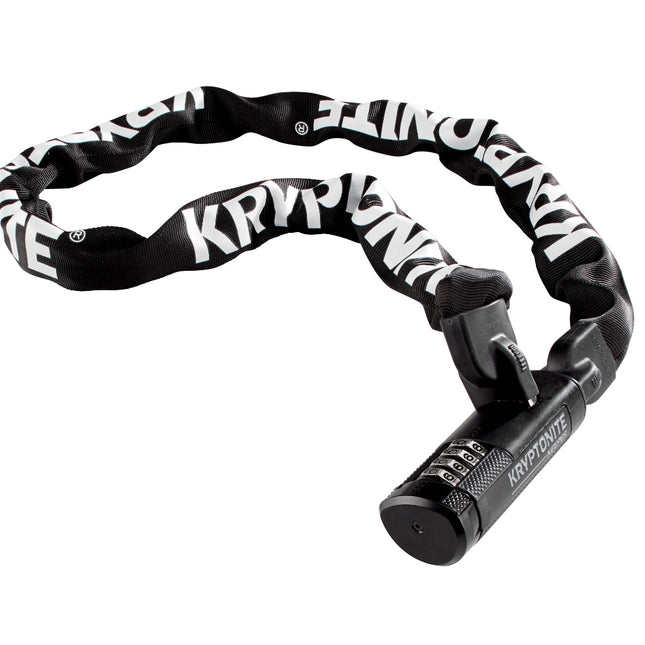 Kryptonite 712 Keeper 4.5 Pound Steel Combination Lock Bike Chain - 120 cm Long for Bicycles; E-Bikes; Motorcycles; Scooters (003298)