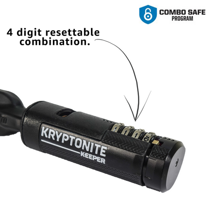 Kryptonite 003298 Keeper 712 47" 4 Digit Resettable Combo Chain Lock