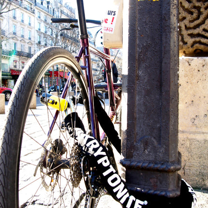 Kryptonite New York 1515 Legend 14.7 Pound Chain & Disc Lock Combo - 4.9 ft Long 15 mm Steel Chain & Disc Lock with Keys for Bicycles; E-Bikes; Motorcycles; Scooters (004752)