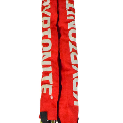 New York Red FAHGETTABOUDIT Chain 1415 14mm x 150cm with NY Disc 15mm Lock HEAVY