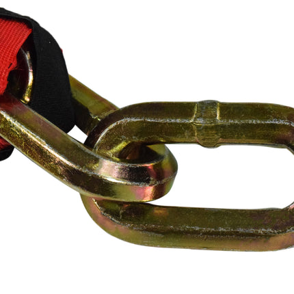 New York Red FAHGETTABOUDIT Chain 1415 14mm x 150cm with NY Disc 15mm Lock HEAVY