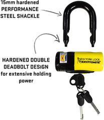 New York FAHGETTABOUDIT Chain 1415 (14mm x 150cm) with NY Disc 15mm Shackle (Blue)