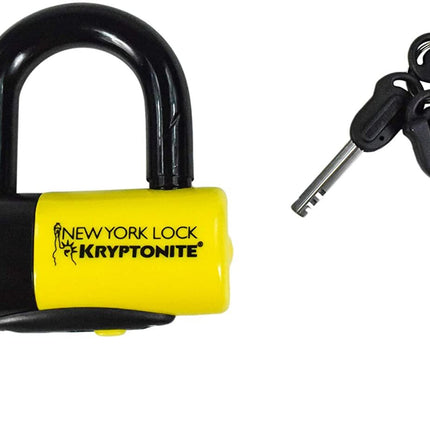 Kryptonite New York Fahgettaboudit 1415 Chain w/NY Disc Lock - 5', 14mm Chain and 15mm Lock High-Security Anti-Theft Protection for Bicycle, E-Bike, Scooter, Motorcycles, and ATV/UTV - Blue
