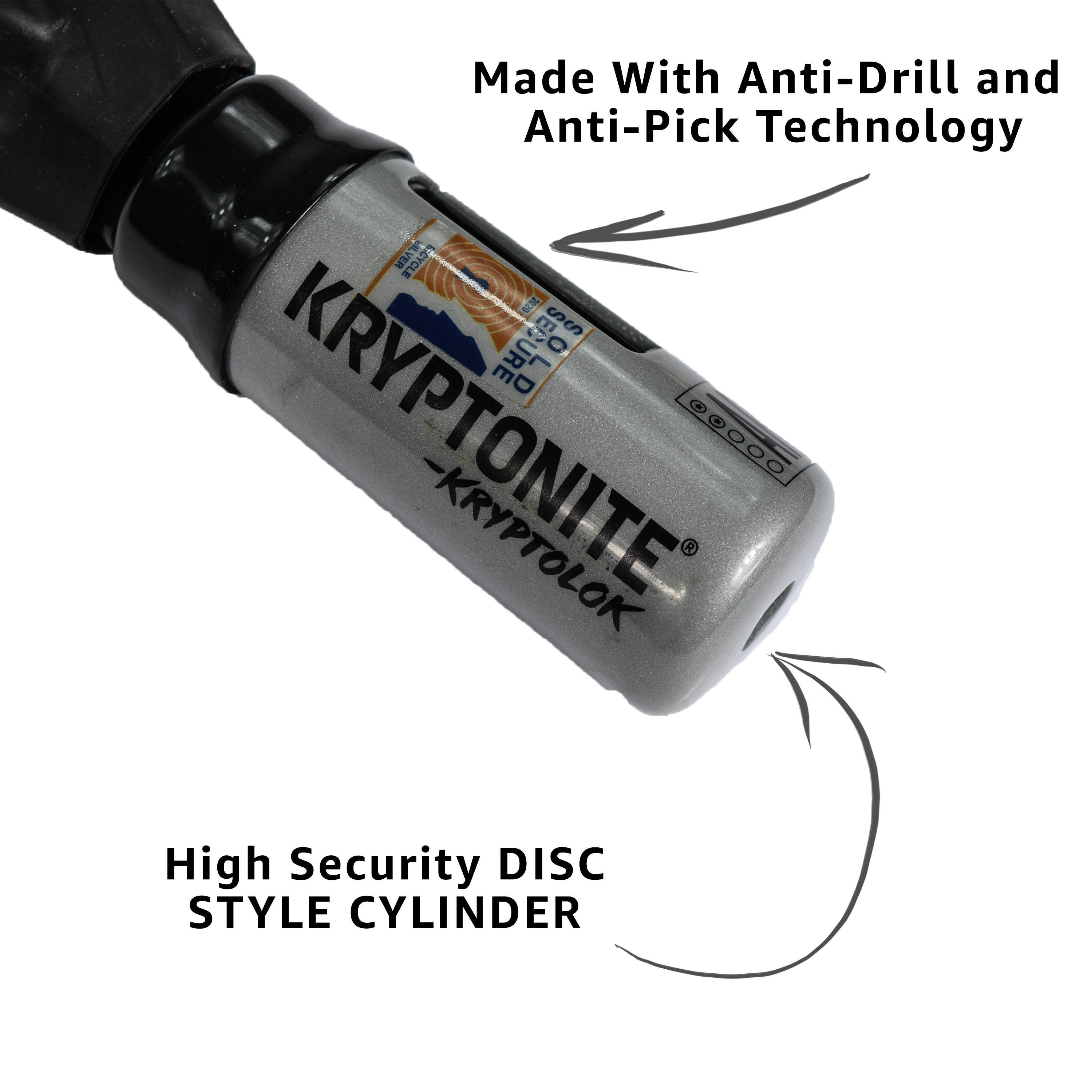 Kryptonite 000846 KryptoLok Series 915 Integrated Chain 5' Anti theft