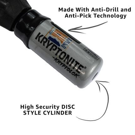 Kryptonite 000846 KryptoLok Series 915 Integrated Chain 5' Anti theft