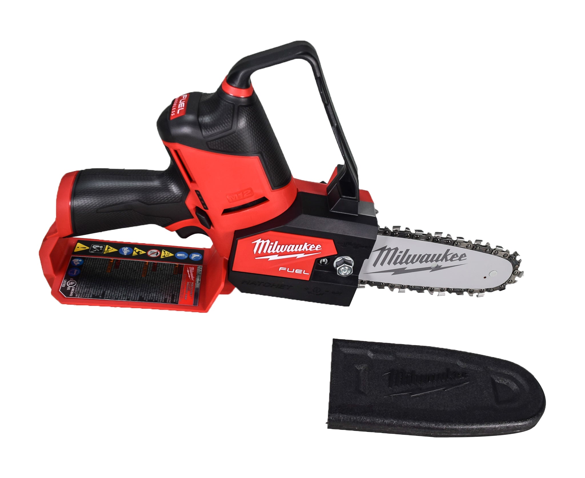 Milwaukee 2527-20 12V Cordless 6″ Pruning Saw – Up to 120 Cuts per Charge, Lightweight under 5 lb, Full House Chain, Auto Oiler, Easy Chain Tensioning, On-Board Storage for Scrench (Tool-Only)