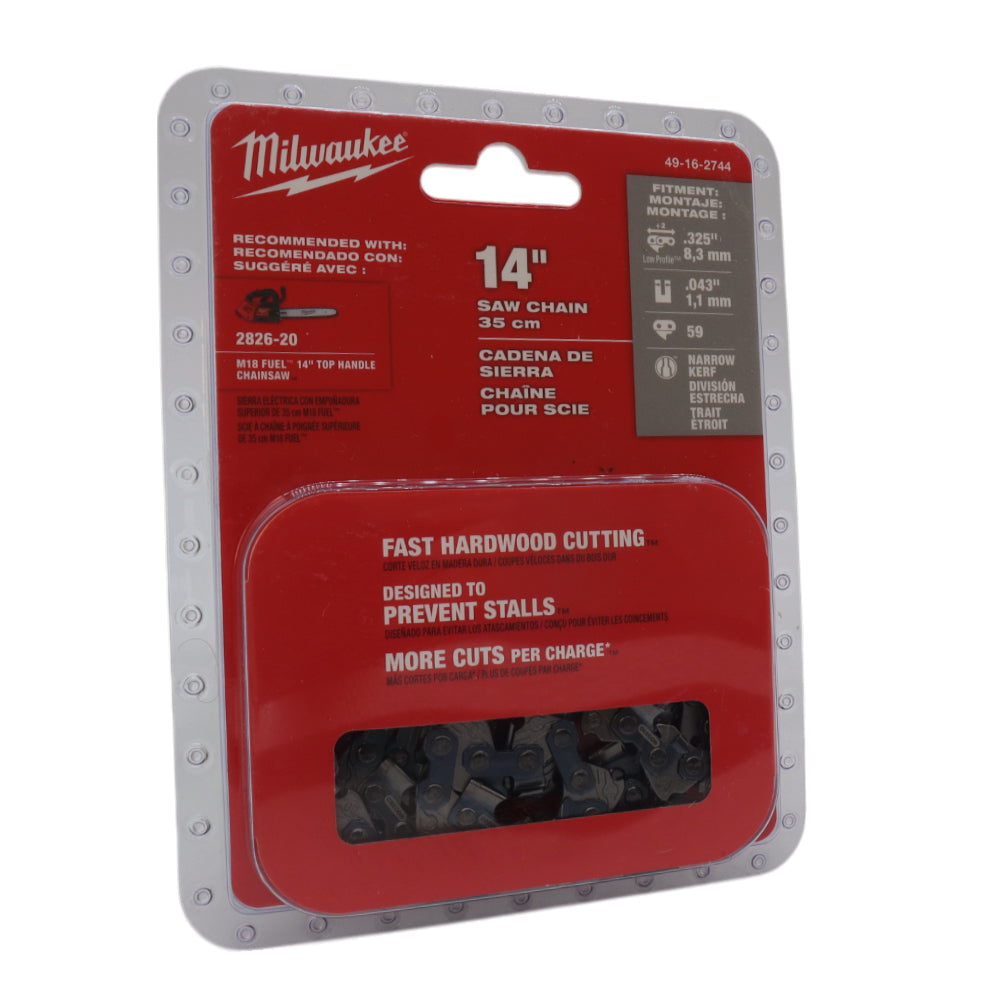 Milwaukee 49-16-2744 14" Top Handle Chainsaw Chain for M18 FUEL 14" Chainsaw
