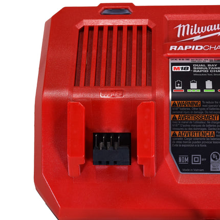 Milwaukee 48-59-1802 M18 Dual Bay Simultaneous Rapid Charger