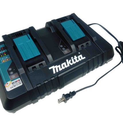 Makita DC18RD 18V Lithium-Ion Dual Port Rapid Optimum Charger with USB Port
