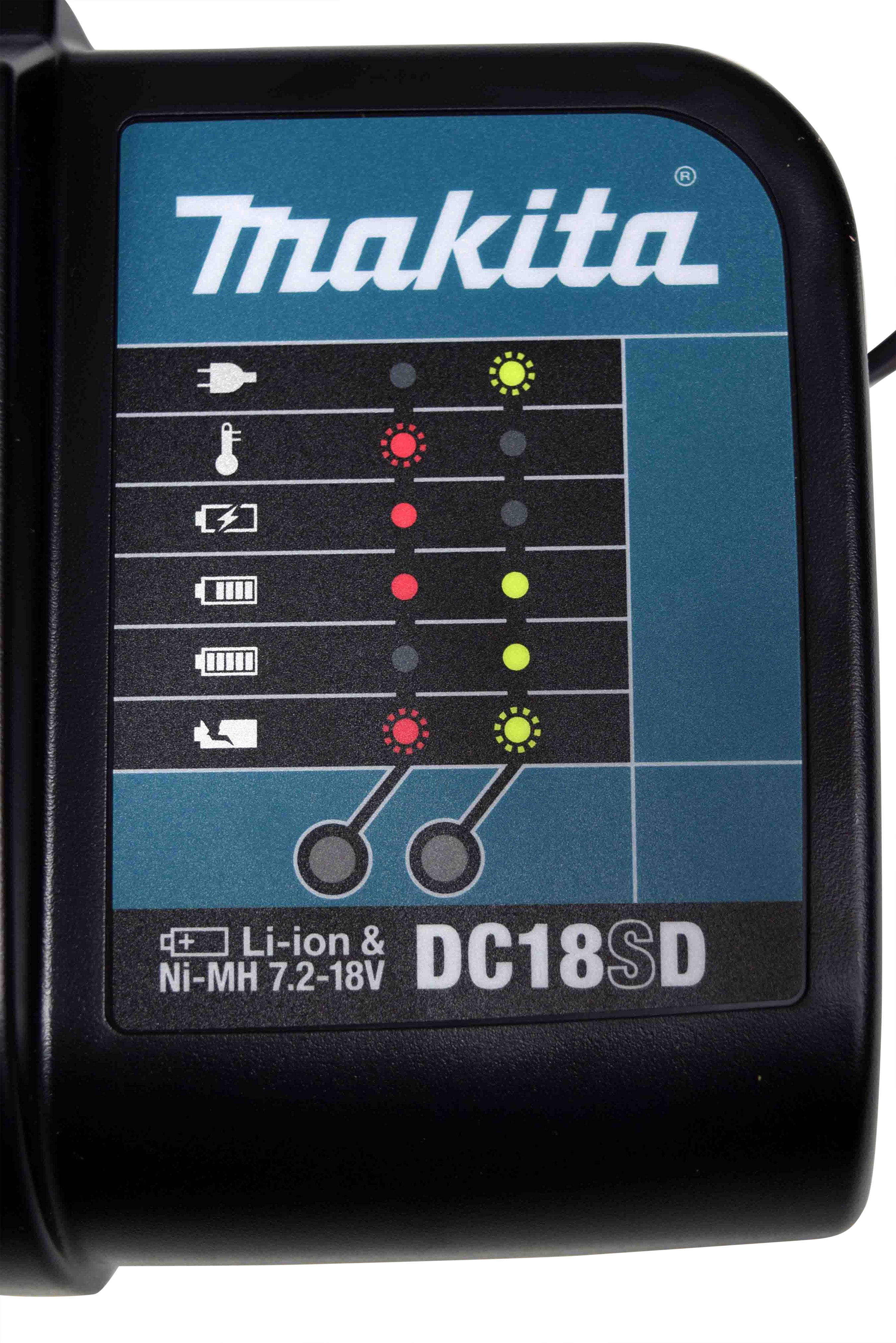 Makita BL1820BDC1 18V Compact Lithium-Ion Battery and Charger Starter Pack,  BL1820B, DC18RC (2.0Ah)