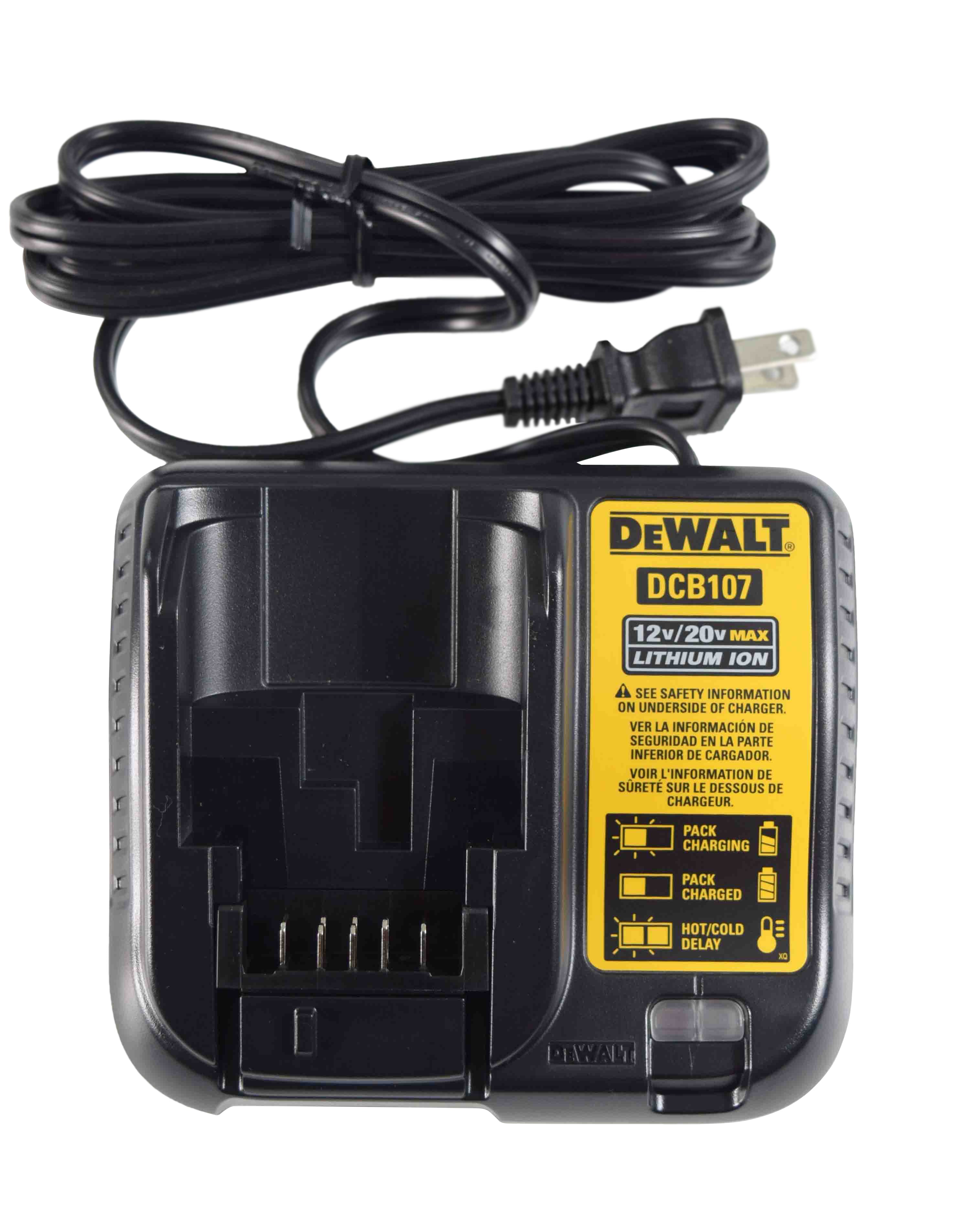 Dewalt DCB107-NBX 12-20-Volts Max Lithium-Ion Multi Battery Charger