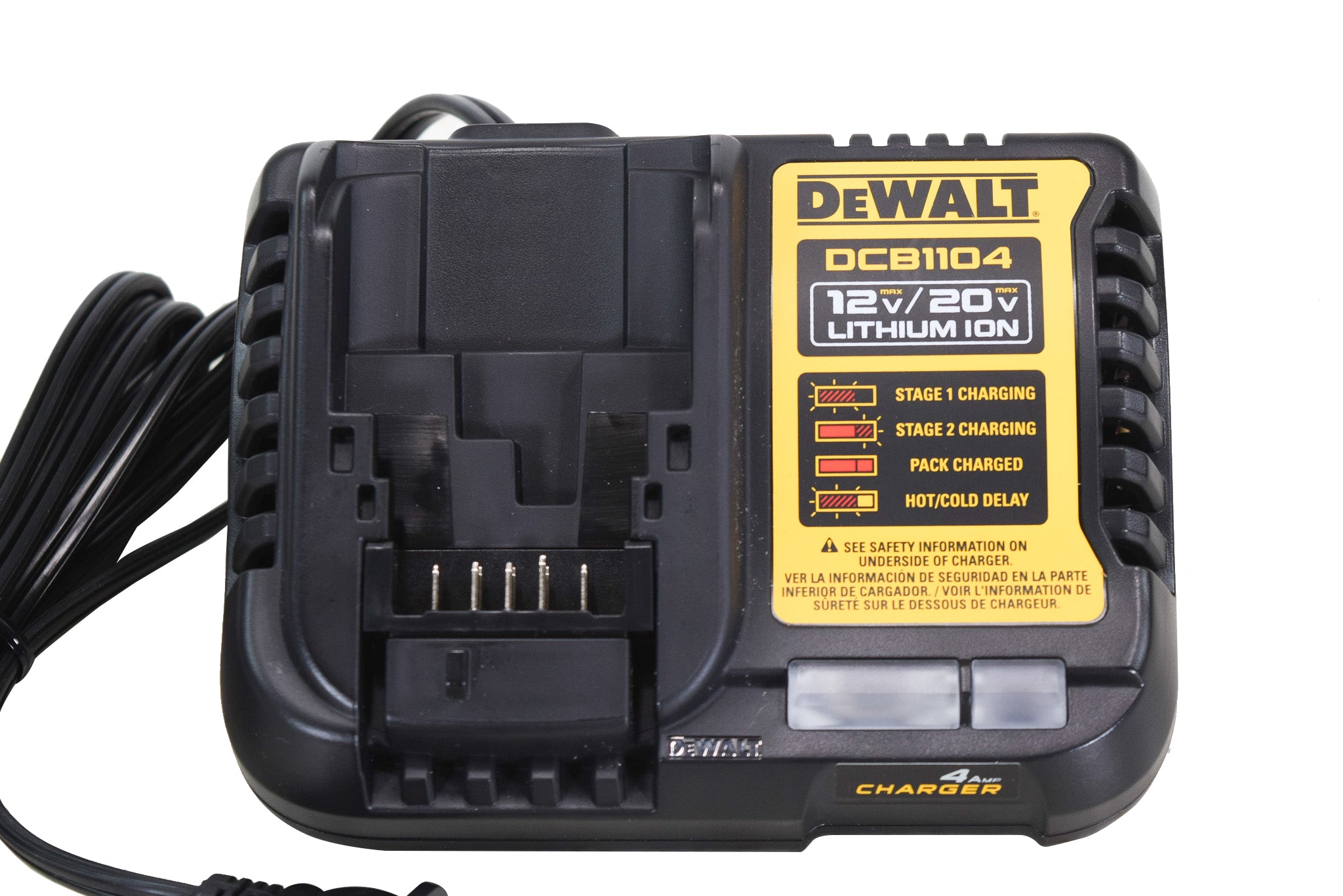DeWalt DCB1104-NBX 12V MAX*/20V MAX* 4 Amp Charger
