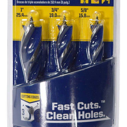 Irwin Tools 3041003 3-Piece SpeedBor Maw Woodboring Drill Bit Set