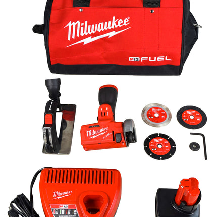 Milwaukee 2522-21XC M12 FUEL Brushless Cordless 3 in. Compact Cut Off Tool