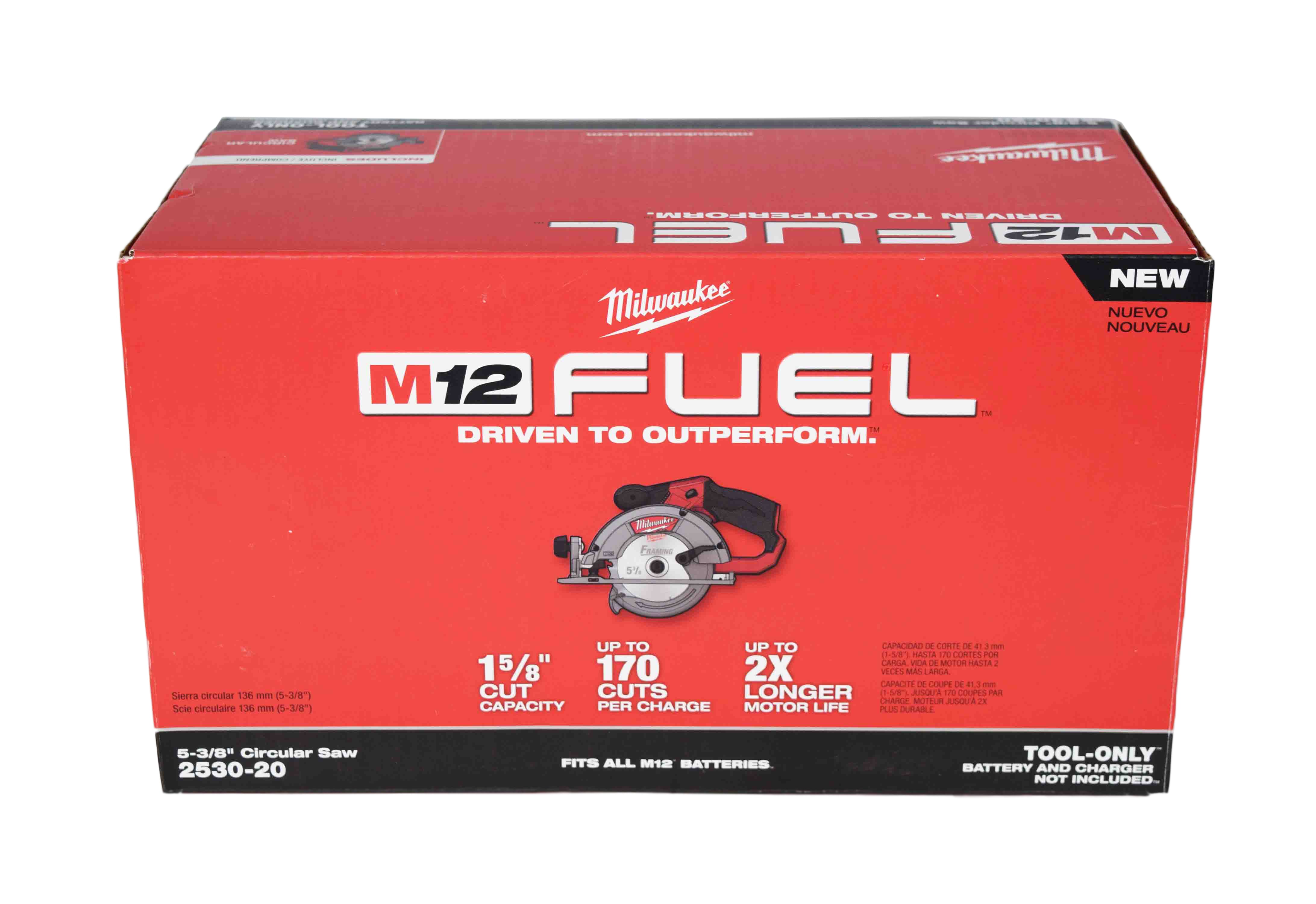 Milwaukee 2530-20 M12 Fuel 5-3/8" Circular Saw