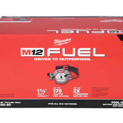 Milwaukee 2530-20 M12 Fuel 5-3/8" Circular Saw