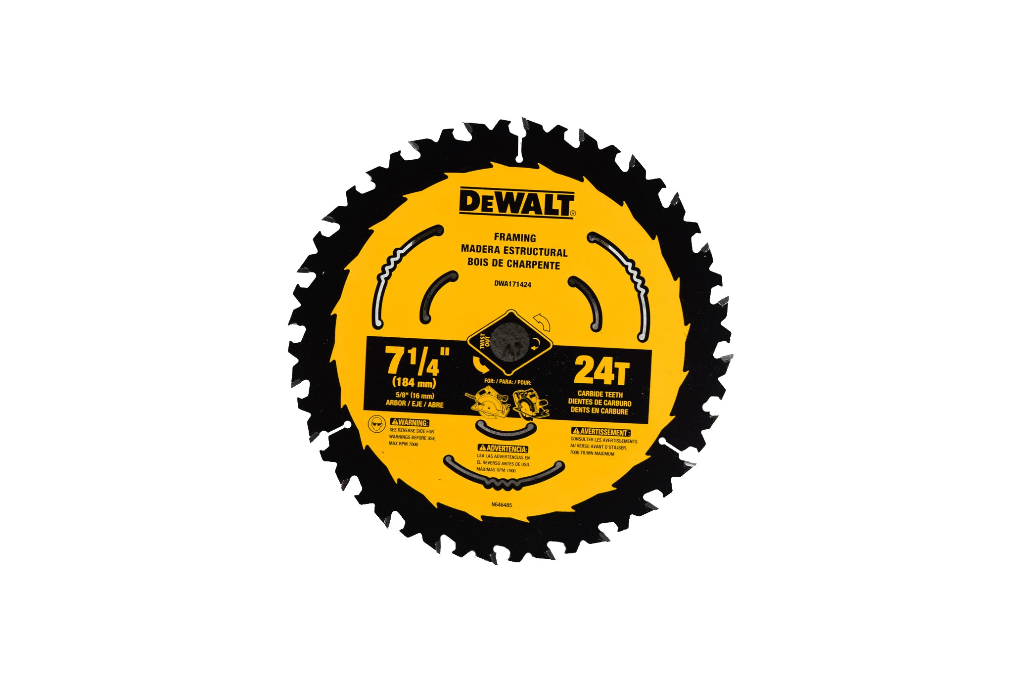 DeWalt DCS570H1 20V Cordless Brushless 7 1/4" Circular Saw Kit with 5.0Ah Battery and Charger