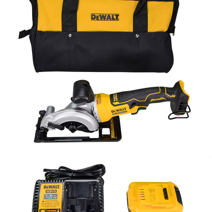 Dewalt DCS571P1 ATOMIC 20V MAX Cordless Brushless 4-1/2" Circular Saw Kit with 5.0Ah Battery & Charger